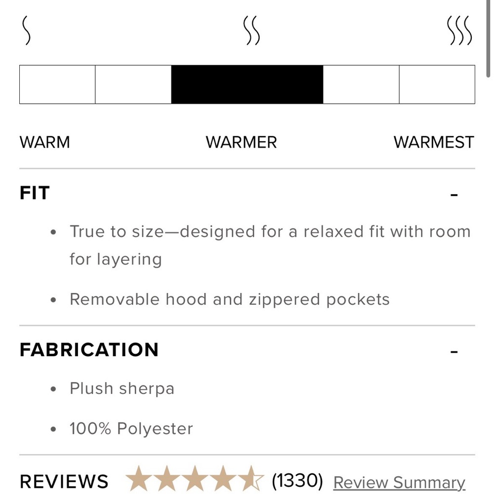 Alo Foxy Sherpa Jacket w/ Removable Hood - Picture 5 of 13